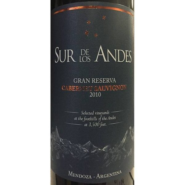 Sur de Los Andes Gran Reserva Cabernet Sauvignon 2020 (750ml) Discount