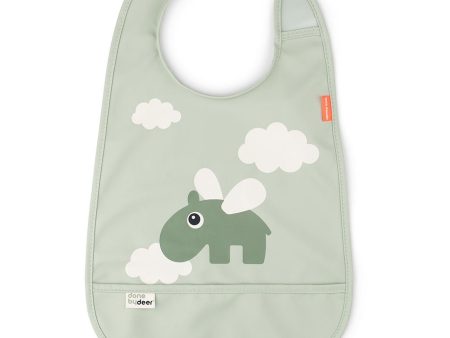 Done by Deer Bib Happy Clouds Green on Sale