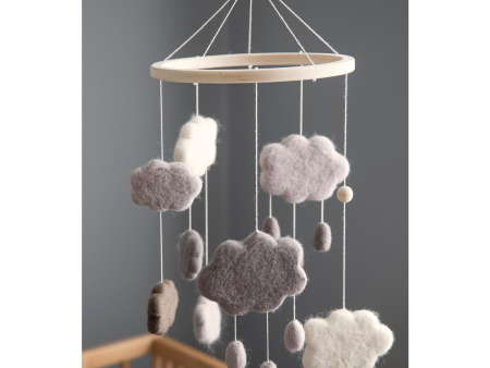 Sebra Mobile Felt Clouds Warm Grey For Cheap