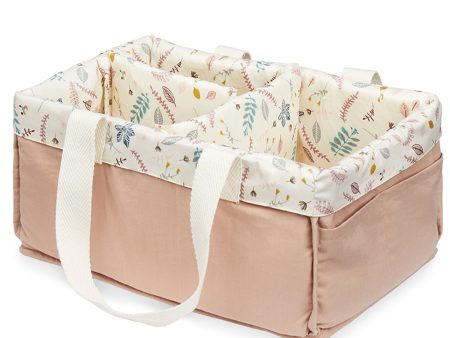 Cam Cam Copenhagen Diaper Caddy Pressed Leaves Rose Cheap