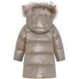 Ver de Terre Featherlight Baby Girls Dunfrakke m. Pels Caramel For Discount