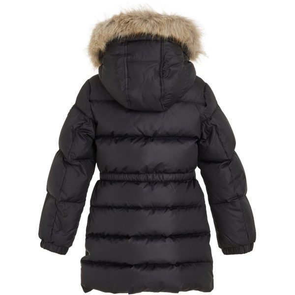 Tommy Hilfiger Long Waisted Down Jacket Black Discount