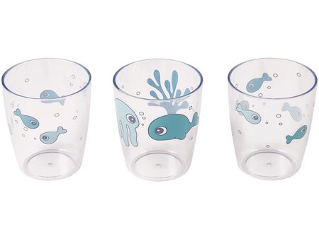 Done by Deer Yummi Mini Glass Sea Friends 3-pak Blue Online Sale