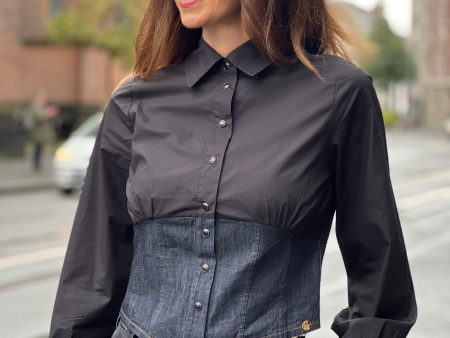 BSB Bluse Denim Hot on Sale