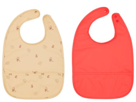 OYOY Bib Dino Butter Cherry Red Fashion