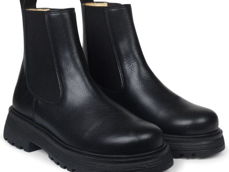 Angulus Chelsea Boots With Track Sole Black Black Sale