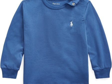 Ralph Lauren Baby Knit Blouse W. Button Liberty Blue Discount