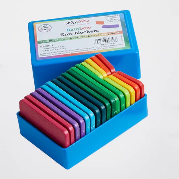 Strikkeblokker Rainbow 20 stk Supply