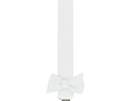 Bow s by Stær Pacifier Holder (White) Sale