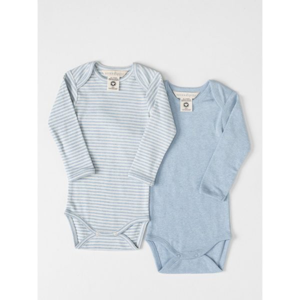 Serendipity Aqua Ecru Stripe Baby Body Cheap