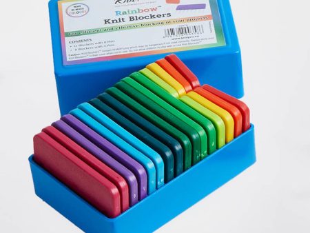 Strikkeblokker Rainbow 20 stk Supply