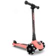 Scoot and Ride Highway Kick 3 LED Peach Cheap