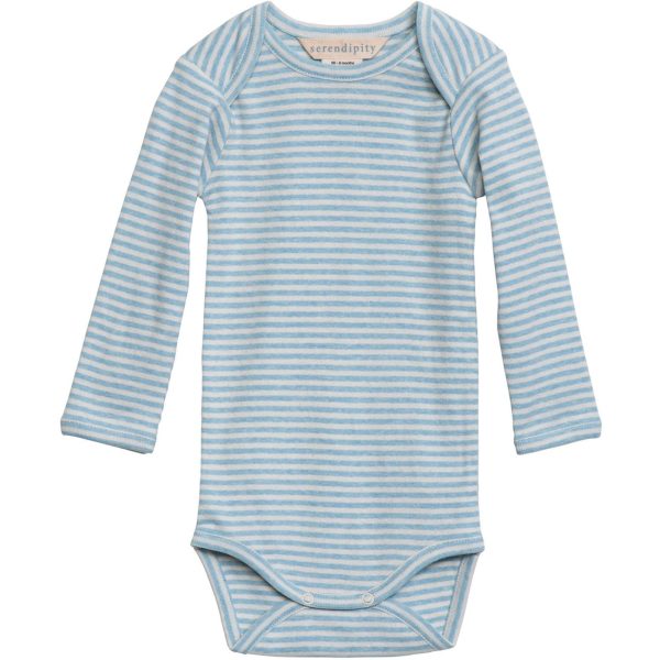 Serendipity Aqua Ecru Stripe Baby Body Cheap