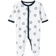 Name it Bright White Football Nightsuit with Feet Noos Online Hot Sale