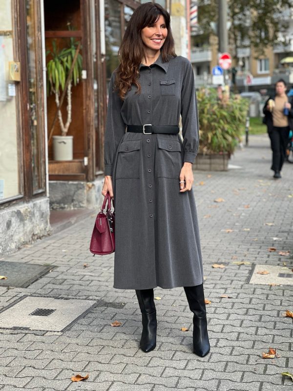 Dixie Kleid mit Gürtel on Sale