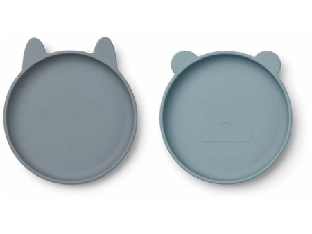 Liewood Olivia Plate 2-Pack Blue Mix on Sale