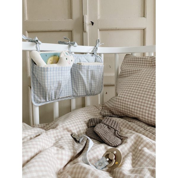 Lalaby Bed Pocket Blue Gingham Sale