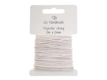 Go Handmade Polyestersnor 10m x 1,5mm Beige Supply