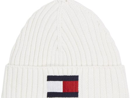 Tommy Hilfiger Big Flag Beanie Acient White For Discount