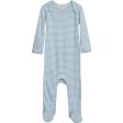 Serendipity Aqua Ecru Stripe Baby Onesie Online Sale