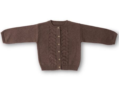 That s Mine Cocoa Frances Cardigan Hot on Sale